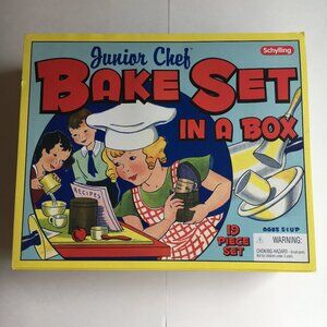 New Bake Set in a Box Junior Chef Kitchen Toy Schylling Retro Style